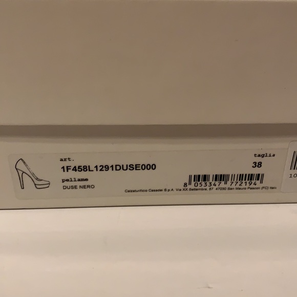 NEW $875 Casadei Leather Heels sz IT 38 - Picture 8 of 11